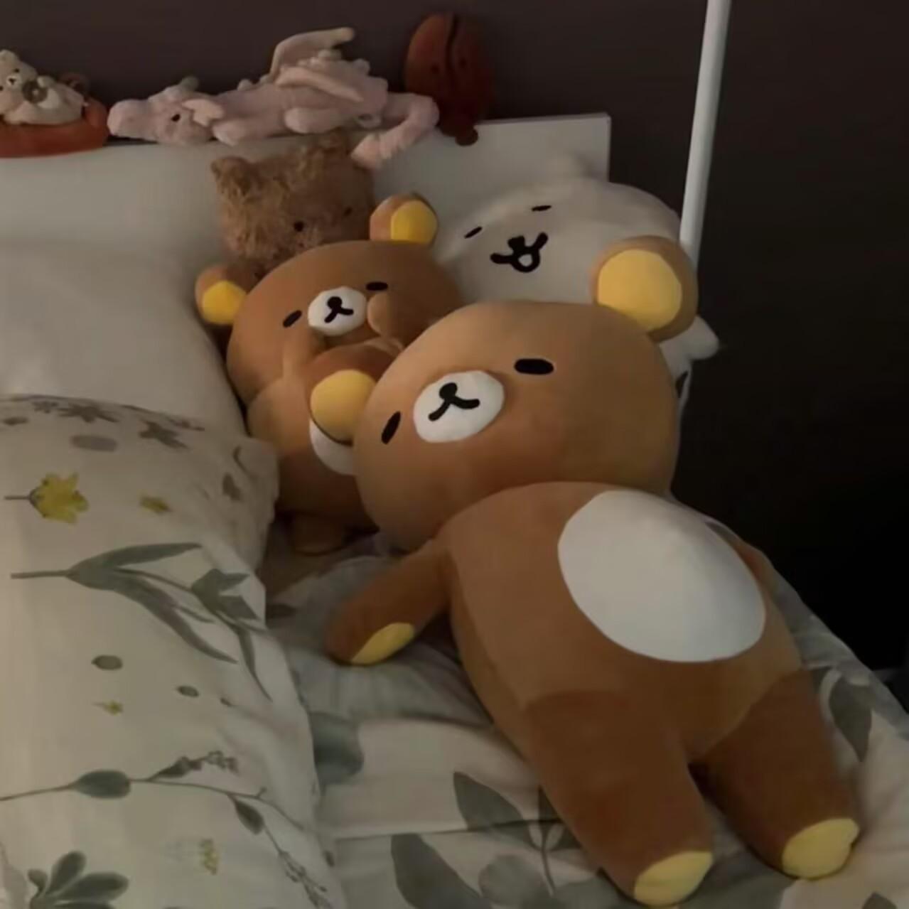 New 36-72cm Cute Cartoon Fatty Rilakkumas Plush Toy Doll Sleeping Hug Pillow Sofa Cushion Room Decoration Festival Surprise Gift