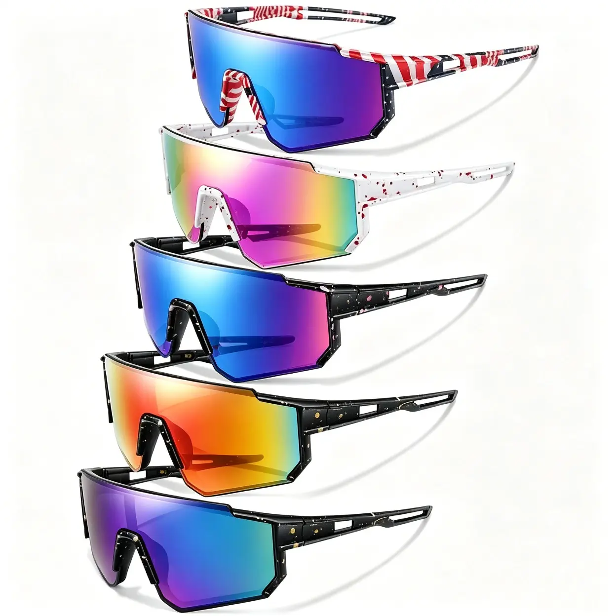 2026 new 3 Pairs Youth Sunglasses with UV Protection for Wholesale Goggles Retail age 9-14 Years Old Boy Girls Baseball Cycling Running ski