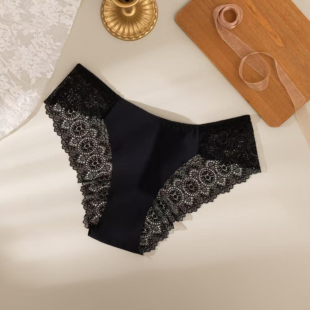 H Women's Plain Lace Boyshorts Soft Chic Comfy Breathable Pastel Panty for Daily Wear Lady Underwear from China Various  6Pcs Basic Minimalist