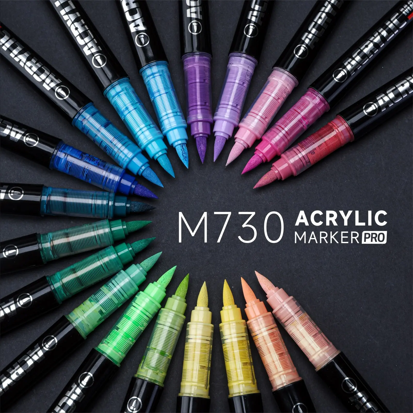 Languo Ink Pro Marker Pen Set, 192 Colors, Acrylic Markers, Vibrant Colors, Large Capacity, Soft Tip 1-5mm, Art Supplies, DIY, School Season