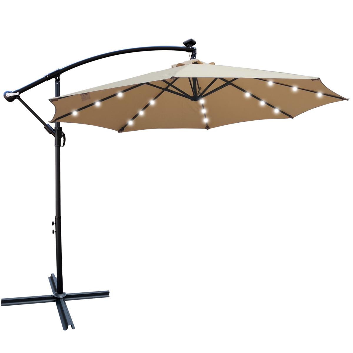 10 ft Outdoor Patio Umbrella Solar Powered LED Lighted Sun Shade Market Waterproof 8 Ribs Umbrella with Crank and Cross Base for Garden Deck Backyard Pool Shade Outside Deck Swimming Pool 10 ft Outdoor Patio Umbrella Solar Powered LED Lighted Sun Shade Market Waterproof 8 Ribs Umbrella with Crank and Cross Base for Garden Deck Backyard Pool Shade Outside Deck Swimming Pool