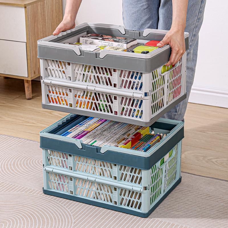 Foldable Storage Box, Outdoor Dining Basket, Portable Shopping Basket, Fruit Basket, Snack and Toy Container, Bookshelf Basket, Versatile Multi-Purpose Organizer