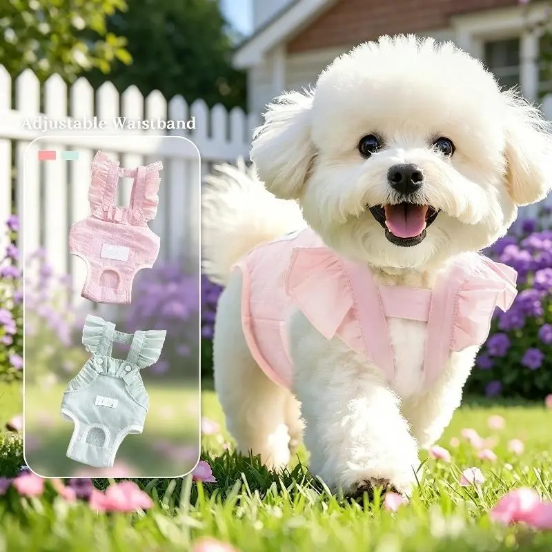 Breathable Dog Period Pants for Puppies, Reusable Summer Sanitary Underwear with Adjustable Waist, Prevents Mess for Outdoor and Daily Home Wear, Mess Prevention, Avoids Dirt And Mess