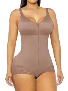 SY Fajas 1 Count Colombianas Moldeadoras Fit Tummy Control Shapewear for Women, Body Shaper Compression Girdle, Smooth Butt-Lifting Tummy-Control Bodysuit, Waist Trainer, Chic, Suitable for Everyday Wear or Training, Underwear
