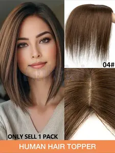 Human Hair Side Bangs Wig, Upgraded Version, Fluffy and Lightweight, Covers Hair, Increases Volume, Clip-On Design, Realistic Scalp Effect