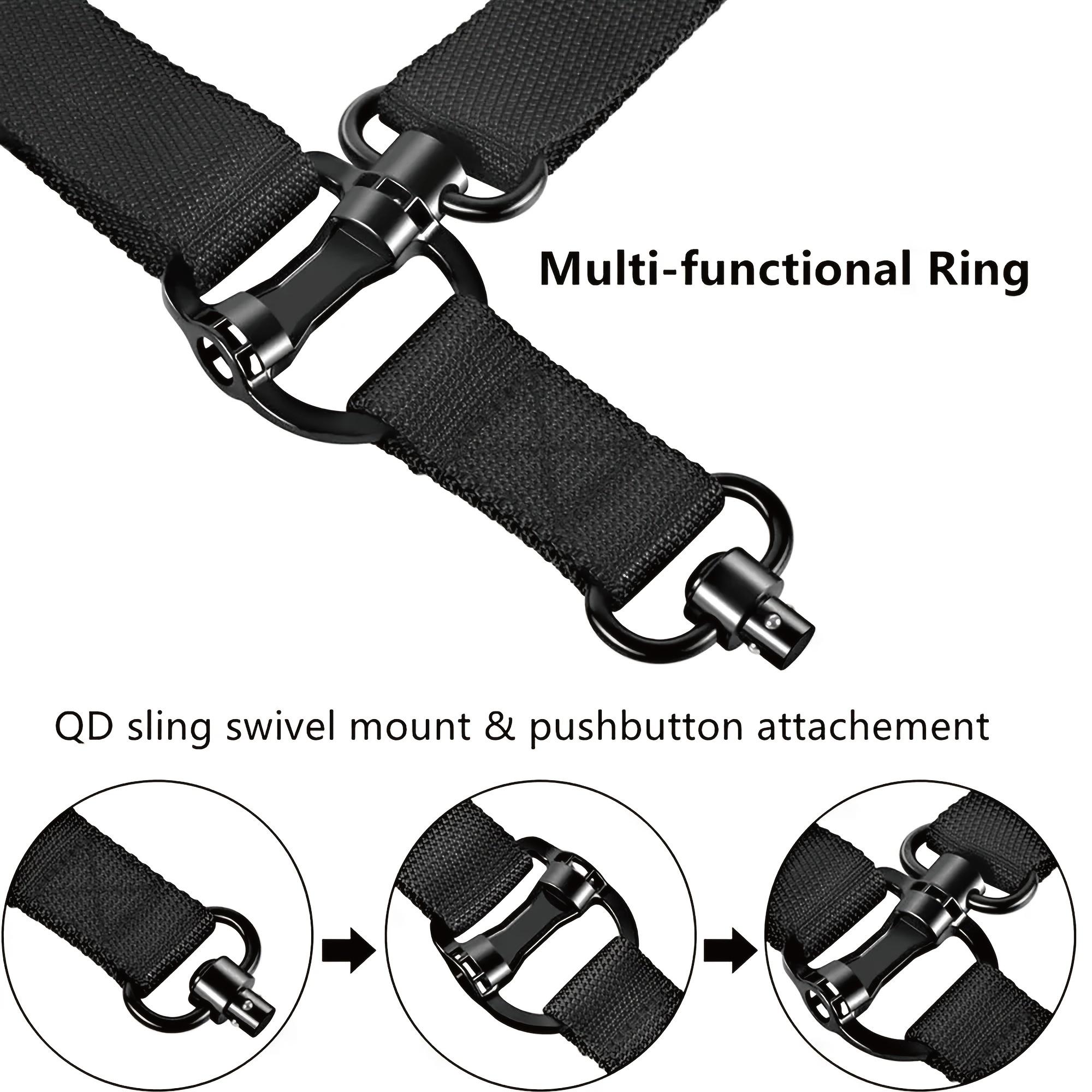 Heavy-Duty Utility Sling Strap, Adjustable 2-Point Nylon Sling with Quick-Release Buckles for Outdoor Camping, Hiking & Field Work Heavy-Duty Utility Sling Strap, Adjustable 2-Point Nylon Sling with Quick-Release Buckles for Outdoor Camping, Hiking & Field Work