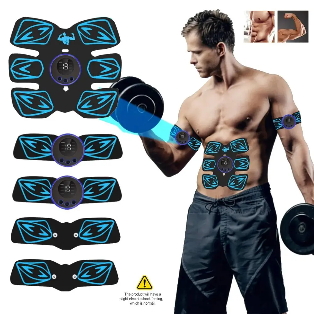 Abs Stimulator, 1 Set Ab Trainer & Muscle Toner, Electronic Muscle Stimulator, Home Gym Essential, Abdominal Arm Hip Strength Training