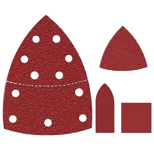 160pcs Detail Sander Sandpaper for Mouse Sander, 60 120 180 240 Grit Sanding Sheets, Sander Pads for Detail Sander, Finger Sander -FSM16