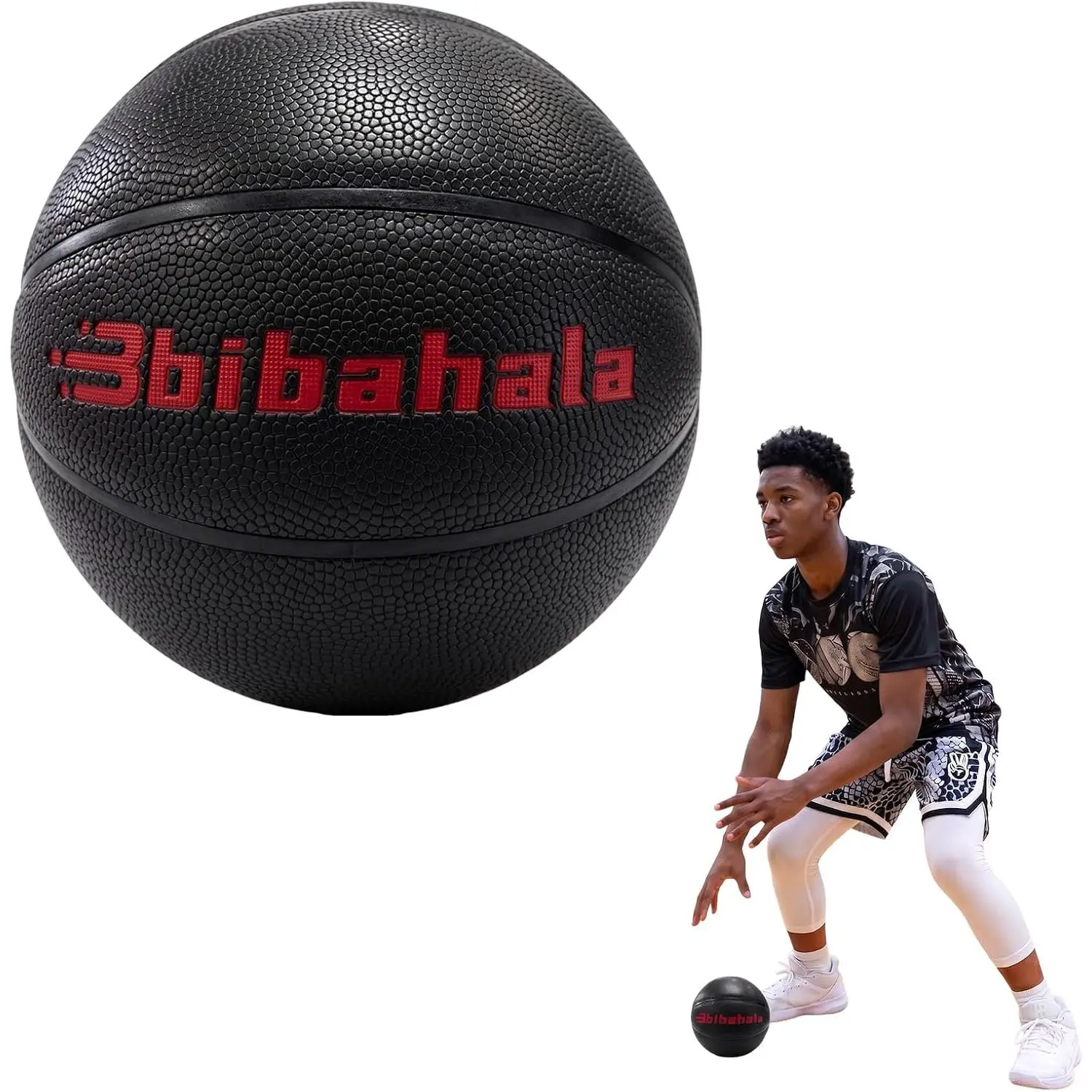 2LBS/1.3LBS Weighted Heavy Basketball Size 3 Training Ball for Improving Dribbling and Control Small Weighted Basketball for Ball Handling Drills and Finger Strength Practice