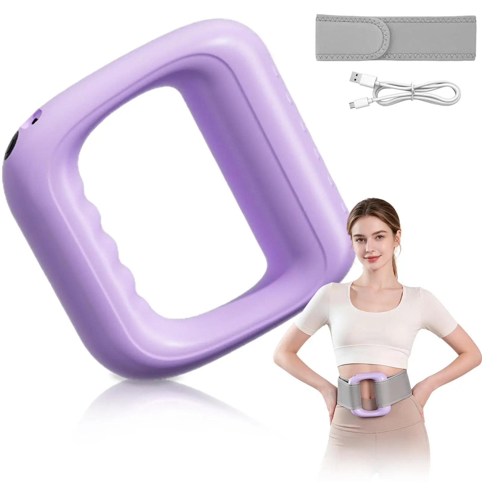 Cordless Massage Ring, 5 Speed Levels Portable Deep Tissue Percussive Massager for Neck, Shoulder Muscle Relief, Whole Body Relaxation, Fitness Gift for Men & Women