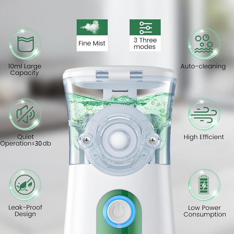 Portable Ultrasonic Air Humidifier, Compact Air Humidifier with Double-Power Mode, Suitable for Home and Travel, Face Care Product, USB Humidifier Machine