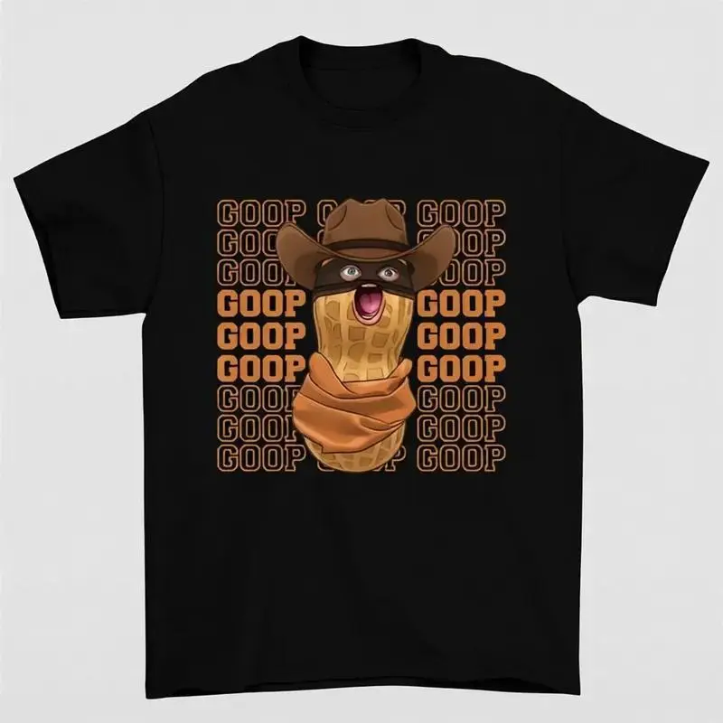 "The Burnt Peanut GOOP" Meme T-Shirt, Whimsical Graphic Tee for Casual Streetwear