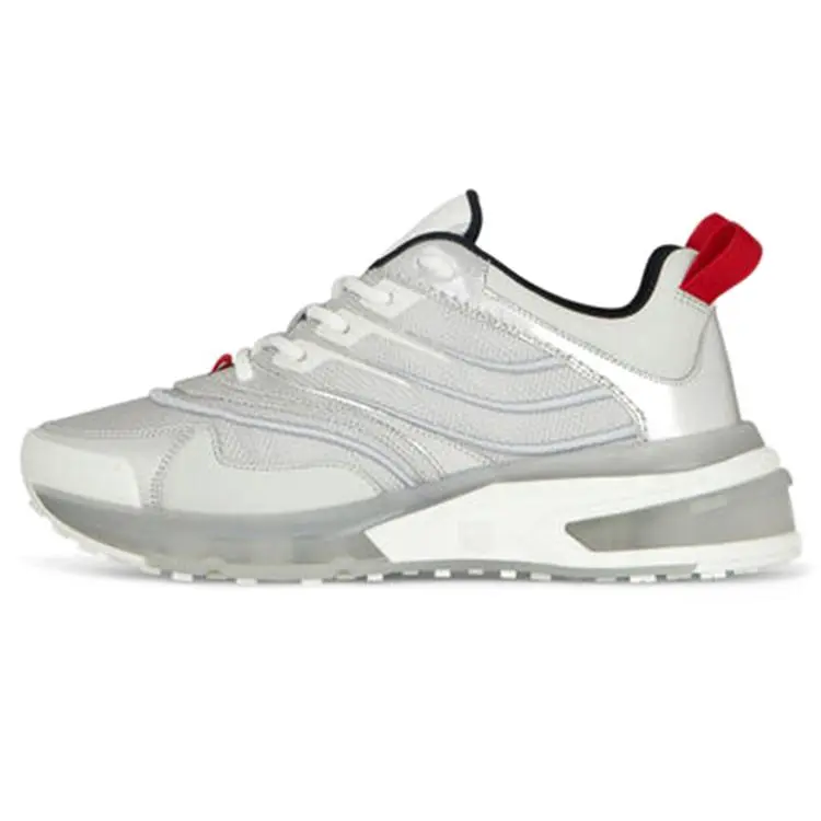 Givenchy Women's Metallic Silver Low-Top Casual Footwear - Trainer, Closed-Toe, Rubber-Soled Official Shoes with Maison Mihara Verification, Global Authentication Credentials