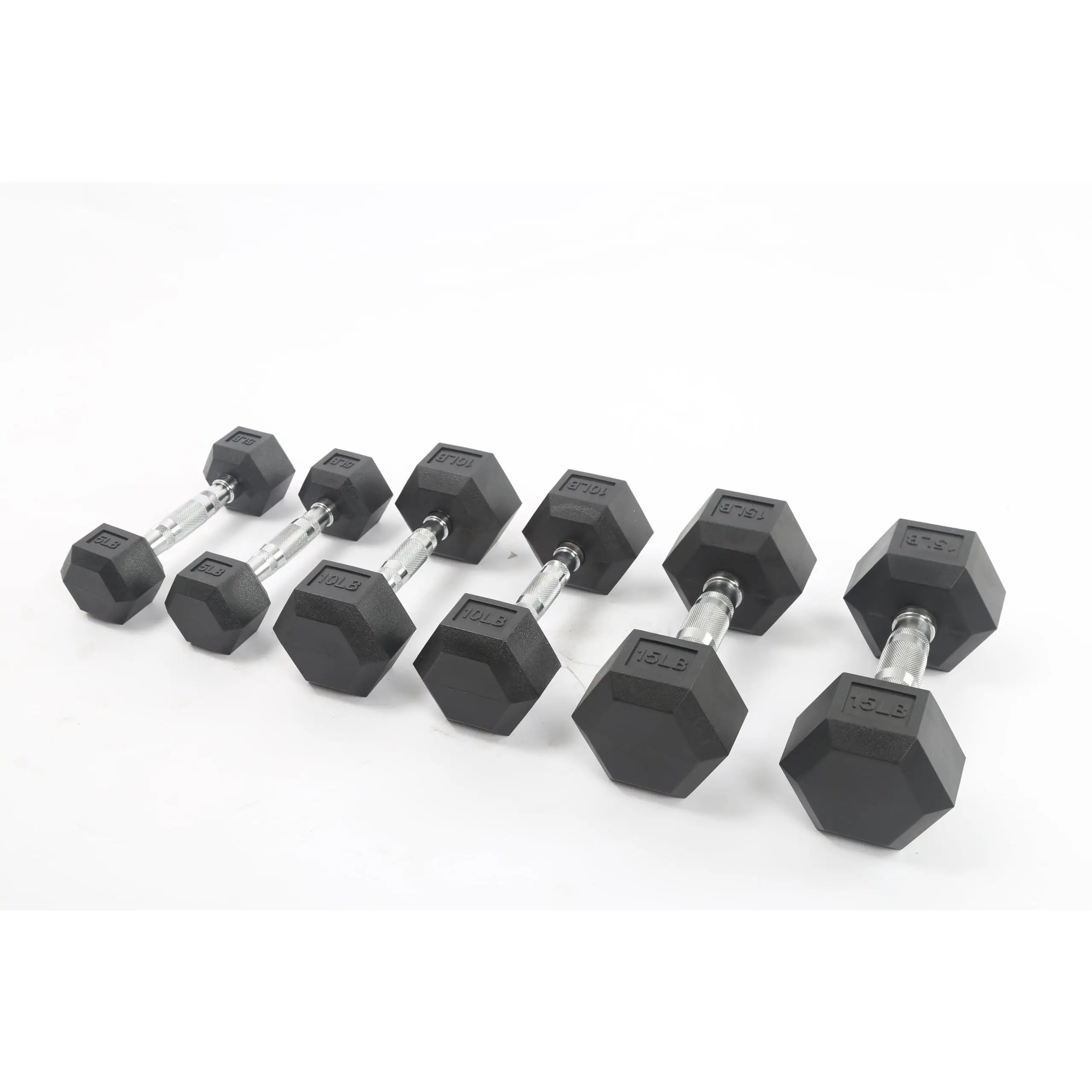 Hex Dumbbells Set for Home Gym - PVC/PEV Coated, Anti-Roll, Non-Slip Grip, Cast Iron Core Weights Dumbbell Set, 100LB Total (25LB×2+30LB×2) for Strength Training
