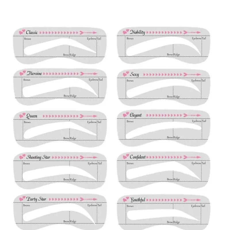 Silicone Colorful Eyebrow Shaping Tool, Beginner-Friendly Brow Pencil Guide, Brow Styling, Makeup Accessories, European and American Style, Precision Eyebrow Shaper