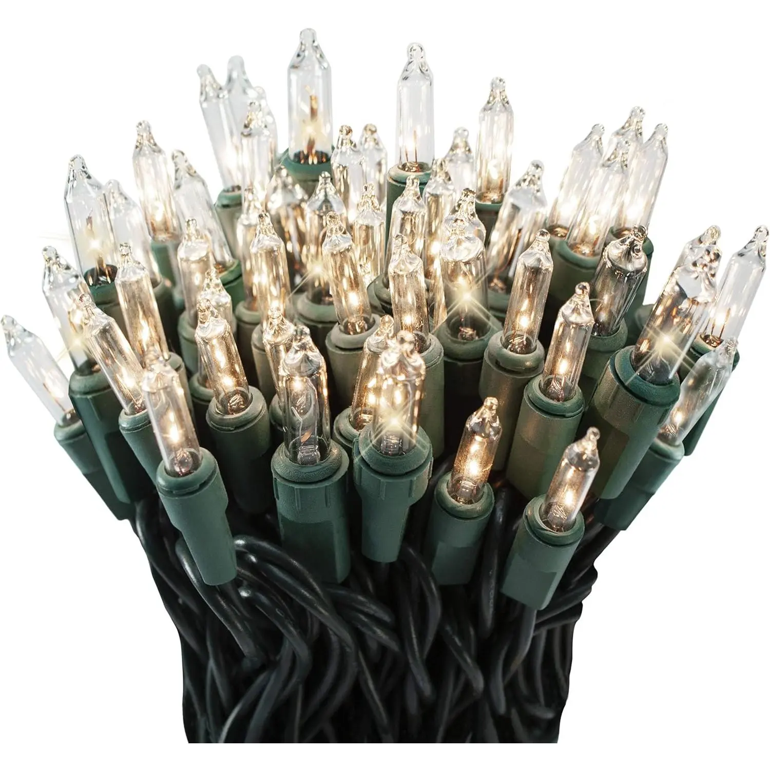 100 Clear Twinkle Lights on Green Wire, Indoor/Outdoor Use, Lighted Length of 20.6', Total Length of 21.8'fidget toys