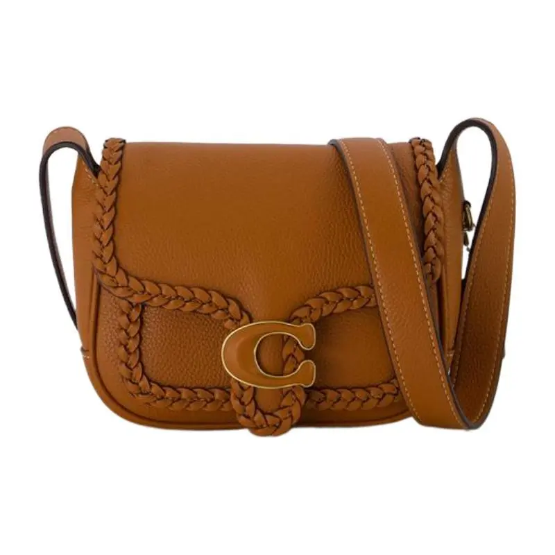 Coach Tabby Messenger Bag in Calfskin for Women – Small Brown Crossbody with Snap Closure and Adjustable Strap Verifiable, with credentials and supporting global authentication