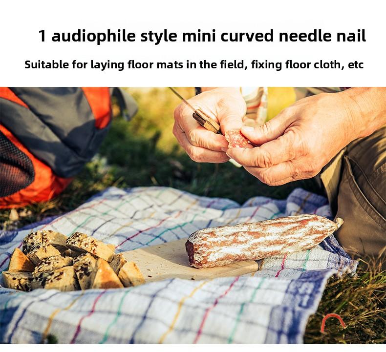 Titanium Tent Pegs Outdoor Camping Ground Nails for Sand & Gravel Terrains Heavy Duty Tent Stakes