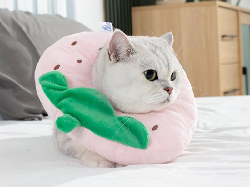 ANWA Adjustable Cat Cone Collar Soft, Cute Cat Recovery Collar, Cat Cones After Surgery for Kittens