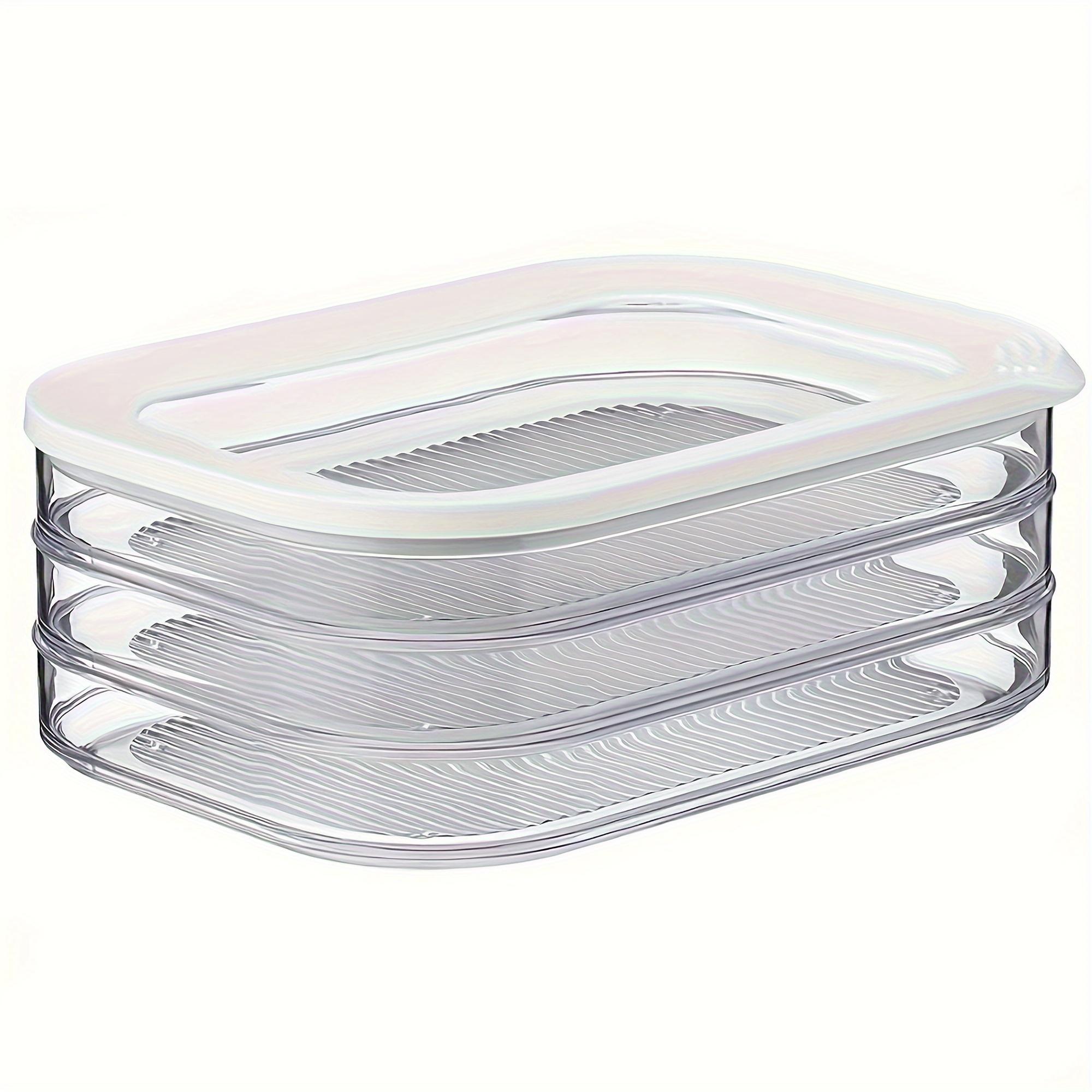 3-Tier Stackable Deli Meat & Cheese Storage Organizer with Lid – BPA-Free Plastic Refrigerator Container, Dishwasher Safe, Trending TikTok Kitchen Storage, Perfect for Home & Meal Prep