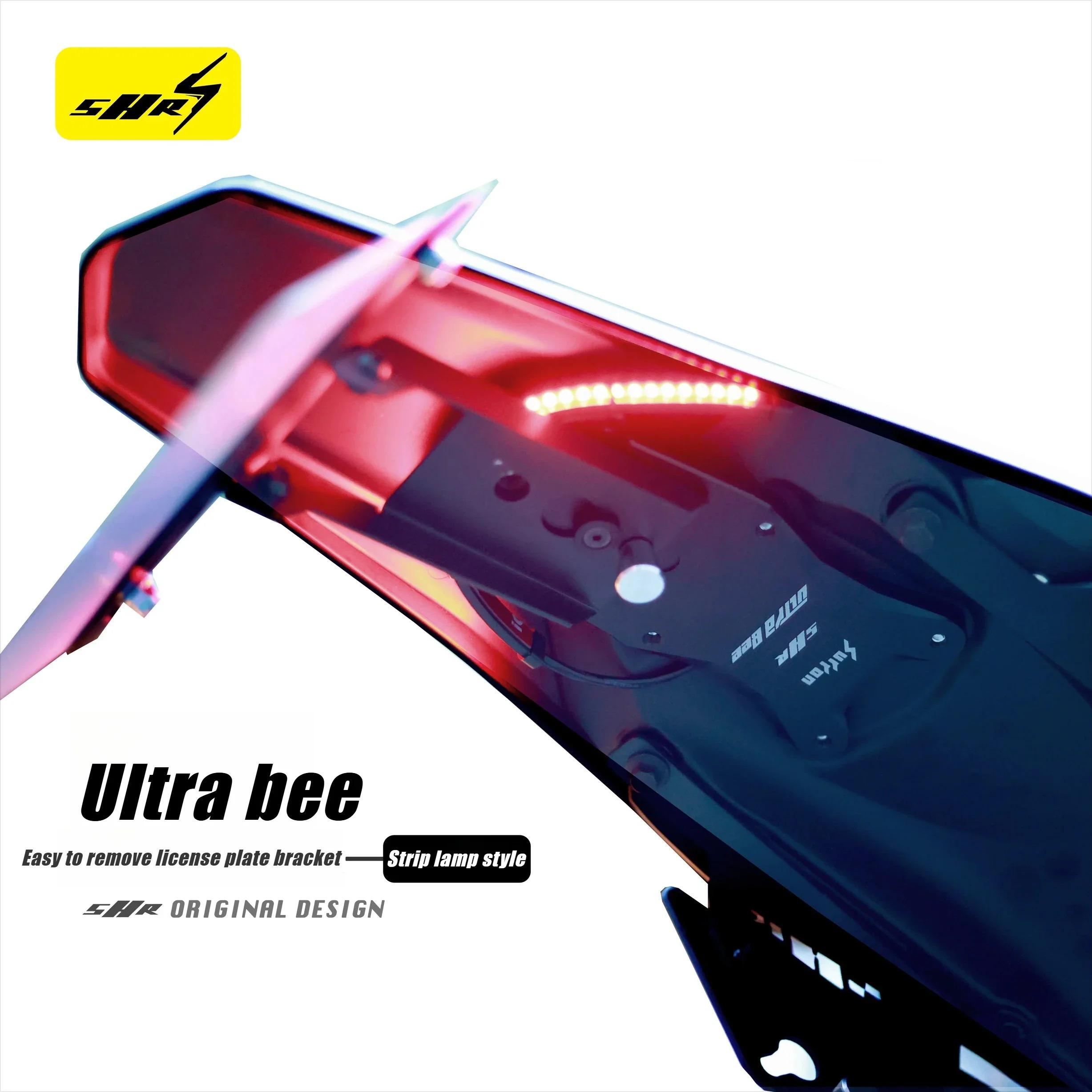 For Surron Ultra Bee Modified License Plate Bracket Modified Tail Light Holder Kit Quick Release Design UB License Plate Bracket