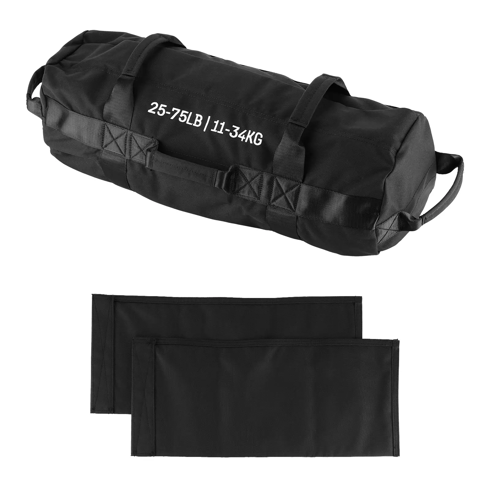 Adjustable Sandbag Set for Strength Training & Yoga – Heavy-Duty Durable Multi-Handle Fitness Equipment – Versatile Full-Body Workout – Includes Unfilled Inner Bag