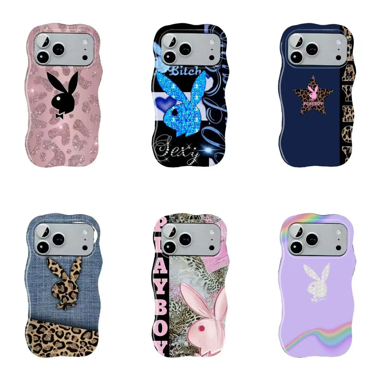Playboy Durable Shockproof TPU Cellphone Case - Pink Bunny & Bowknot Printing, Cute Flexible Cover with Beveled Raised Edges, Precise Cutout, Specific Fits for iPhone 11-17 Pro Max/Plus, Samsung Galaxy S23-Series, Gift Idea