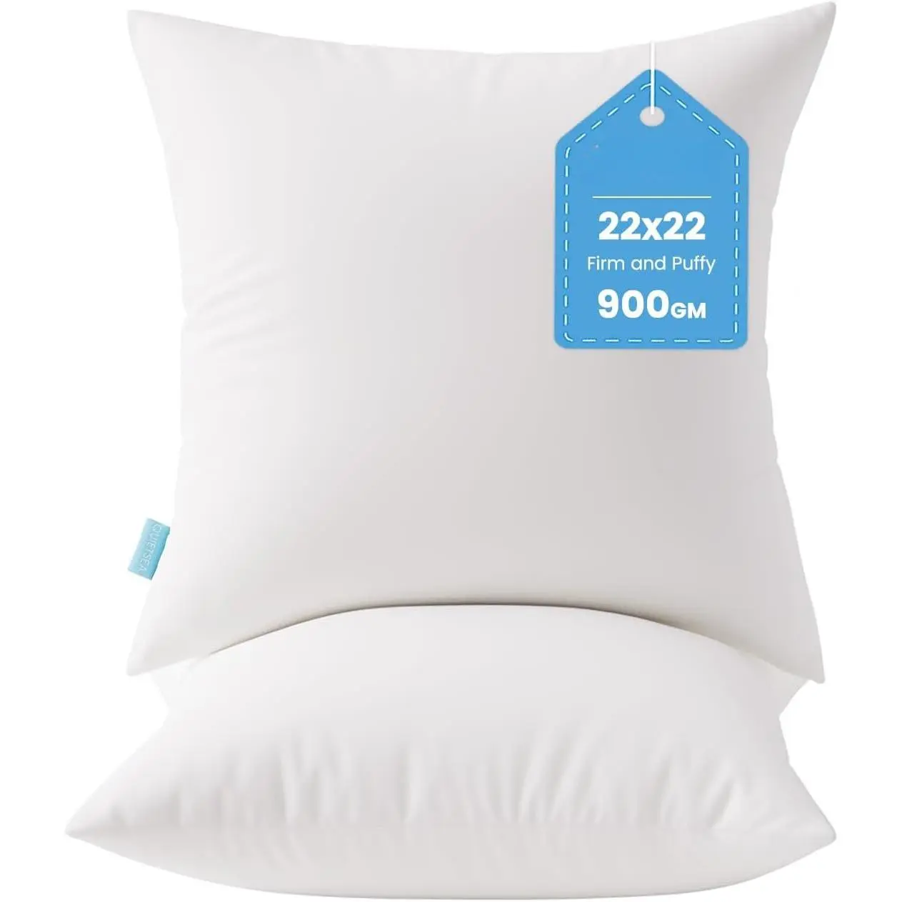 22x22 Pillow Inserts, 2 Pack Down Alternative Throw Pillow Inserts,  Soft Square Decorative Pillows for Bed, Couch and Sofa