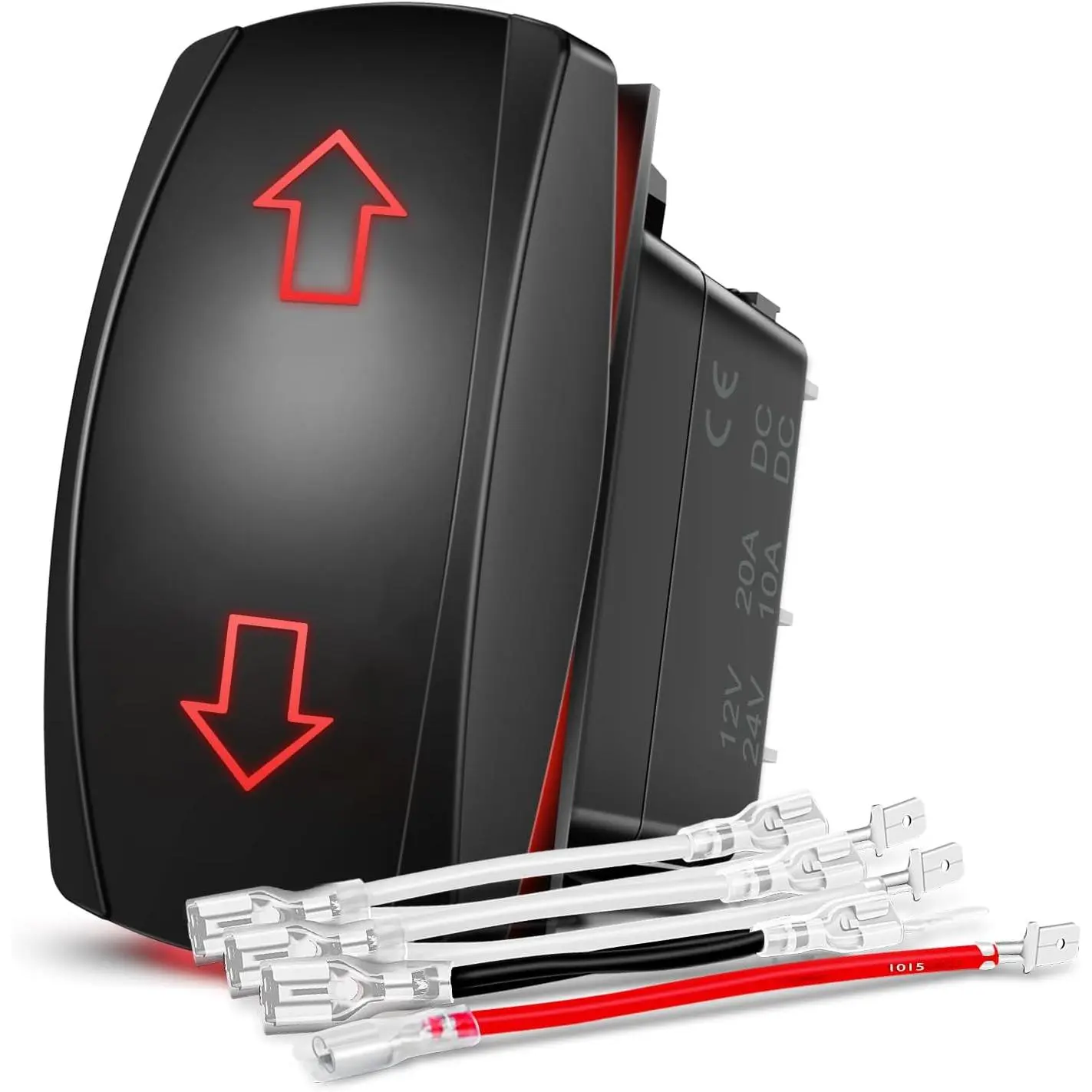 Nilight Heavy Duty DPDT Double Pole Momentary Rocker Switch, 20A 12V-24V 7PIN (ON)-Off-(ON) Toggle Kit for Campers, Trailers, LED Lights, Jogging Gear, Car Electrical Systems
