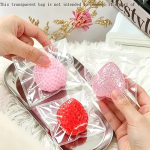3-Piece Kids Party Gift Set, Handmade Bright Strawberry Table Decor, Stable Decoration for Parties, Office, Home, Easter, Halloween, Christmas