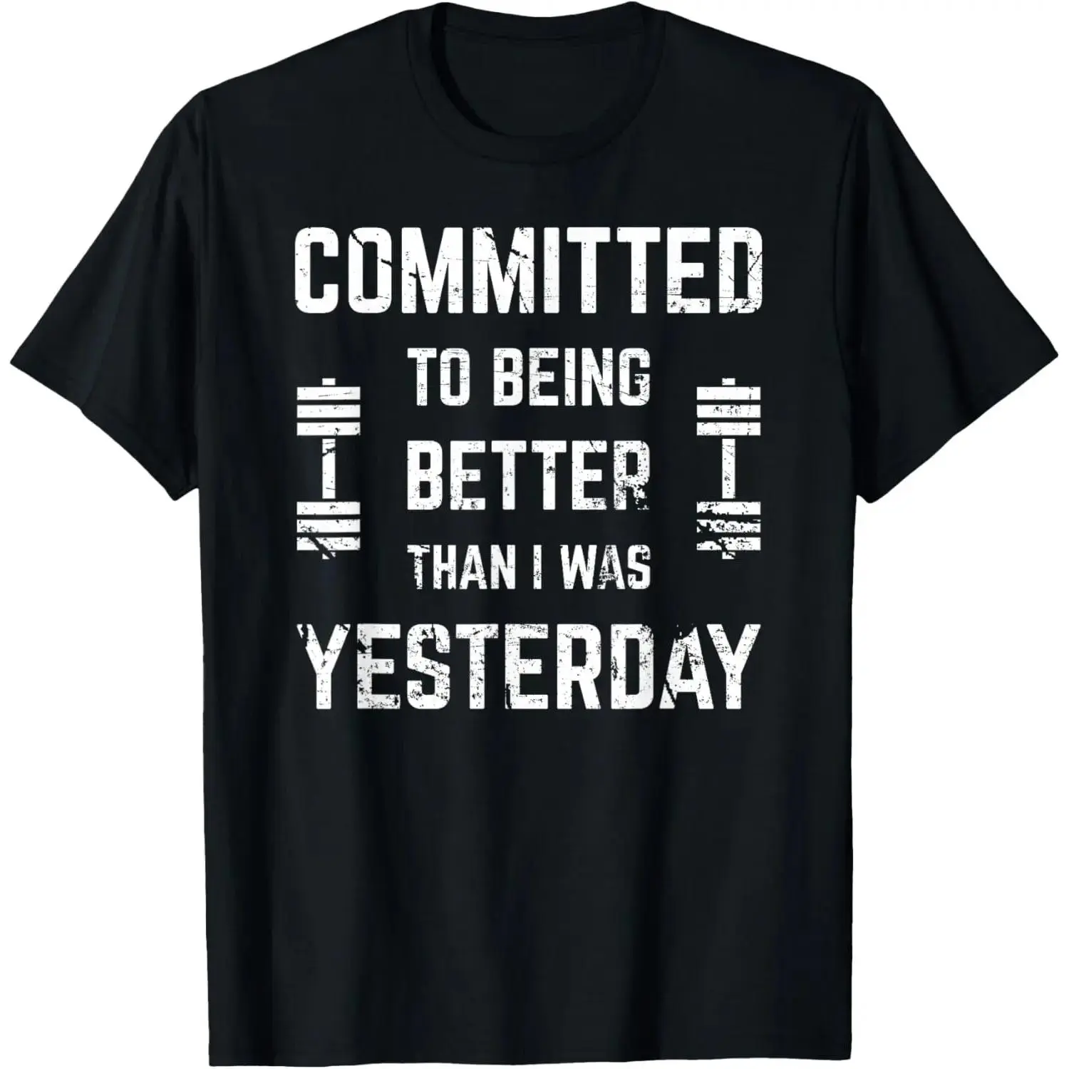 Women's 100% Cotton Crewneck Gym Tee - Athletic Workout Shirt, Cotton Workout Tees, Fitness Top, Everyday Activewear with Motivational Saying for Unisex Gym Use, Athletic Tops, Short Sleeve Tops