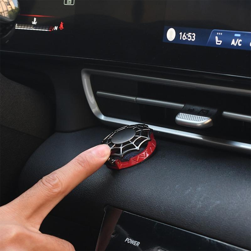 Car One-click Start Button Decoration, Spider Design Car Engine Start Stop Button Cover, Car Interior Decoration Accessories for Women & Men, Car Decorations