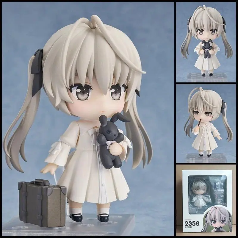 2026 Hot Item Nendoroid Kasugano Haruka 2358# Anime PVC Action Figure, Unisex Movable Doll With Black Rabbit Suitcase, Boxed Anime & Manga Toy Gift Yes
