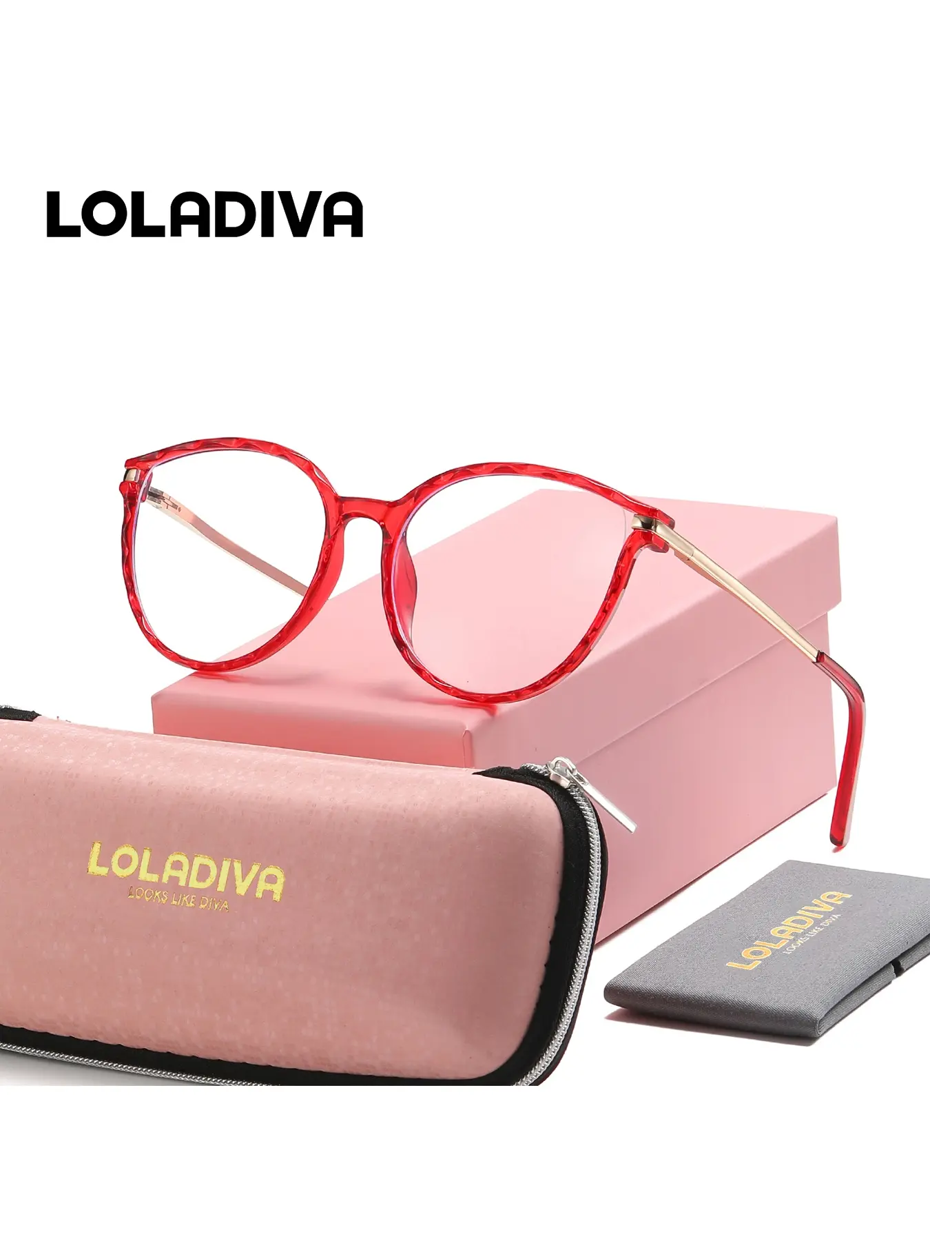 LolaDiva 1 Piece Unisex Capture Attention Full Frame Plaon Glasses Exude Charm Butterfly Frame Plaon Glasses