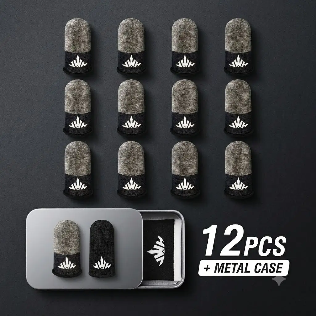 6 Pairs Gaming Finger Covers with Touchscreen Compatible Breathable Anti-Sweat Gloves, Comfortable Precision for Enhanced Gaming Experience, Finger Sleeves, Gaming Accessories, Gaming Products, Gaming Stuff, Gaming Items