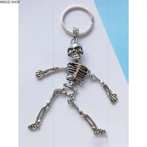 Skeleton Skull Keychain  Skeleton Skull Keychain for Men and Women, Alloy Pendant Key Accessory for Bags and Car Keys, Creative Decorative Charm for Daily Carry