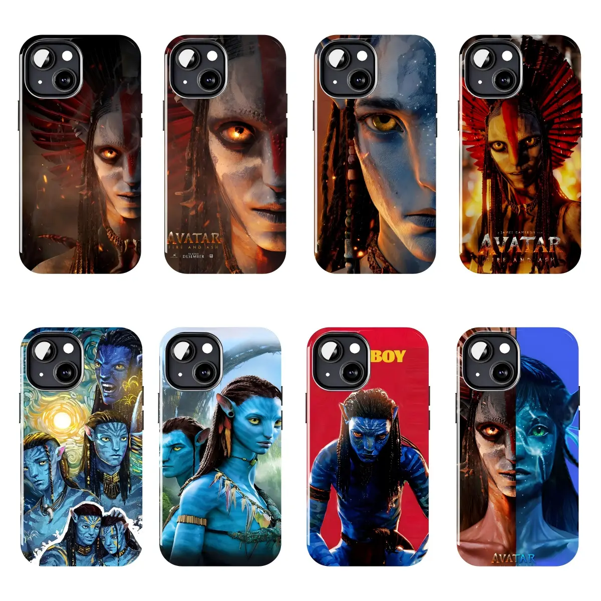 "A-Avatar" phone case, shockproof protective cover featuring a Pandora-themed design; compatible with iPhone 11–17 Pro Max/Plus series and Samsung Galaxy S23–S25 series.
