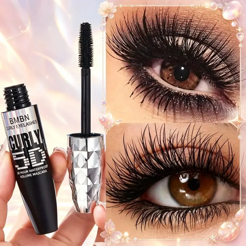 BMBN Natural Long-Lasting Eyelash Primer, Volumizing Volume Lifting Curling Mascara Base, Waterproof Sweatproof Non-smudge, Mild Gentle for Eyelashes, Create Exquisite Eye Makeup Cosmetic