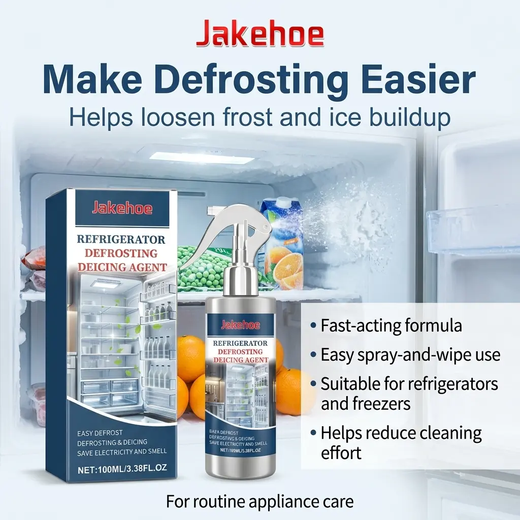 Refrigerator Defrosting Spray, Freezer Ice Remover and Frost Cleaner for Fridge, Freezer, Ice Buildup, Frost Layers, Frozen Surfaces, Snow Melt, Cold Storage, Ice Scraper Helper, Kitchen Appliance Care and Daily Home Freezer Maintenance Use