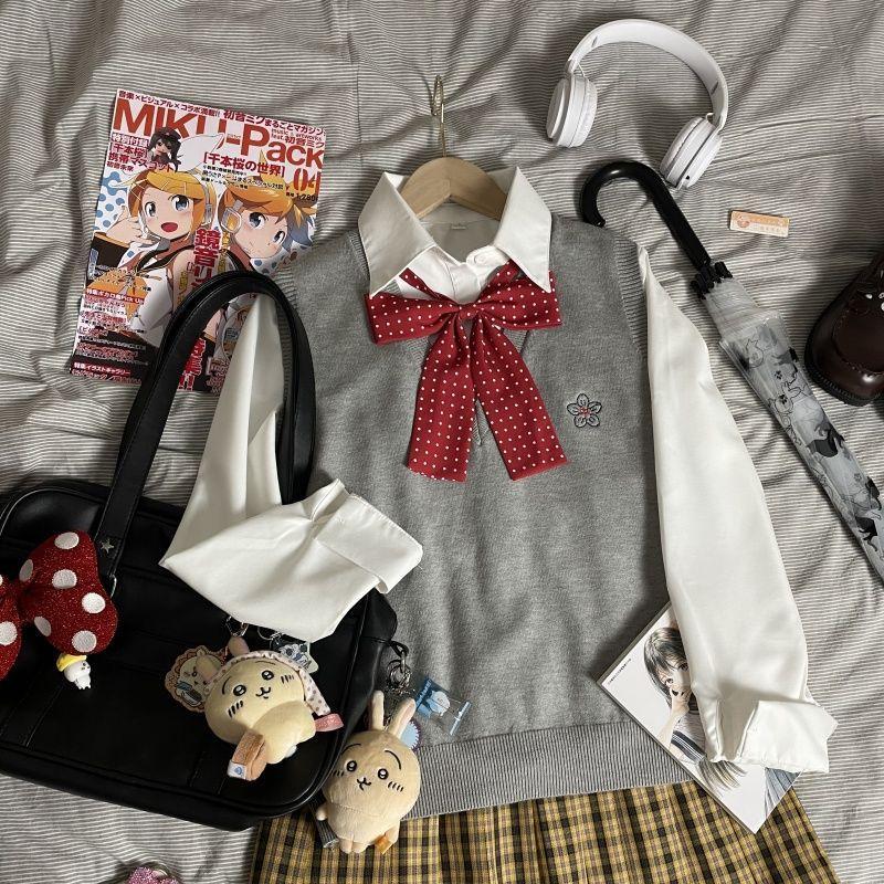 Autumn JK Style School Uniform Design Woman Outfits Preppy Blazer Plaid Skirt Vintage Korean Style Female  3 Piece Sets 2025