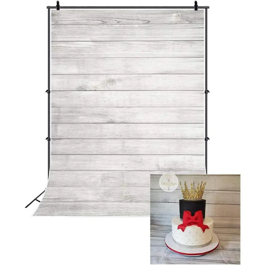 3x5ft  Backdrops for Photography White Wooden Board  White  Floor Backdrops  Shower Birthday Cake Table Photography Backgrounds  Photos  Adult Portrait Studio Props