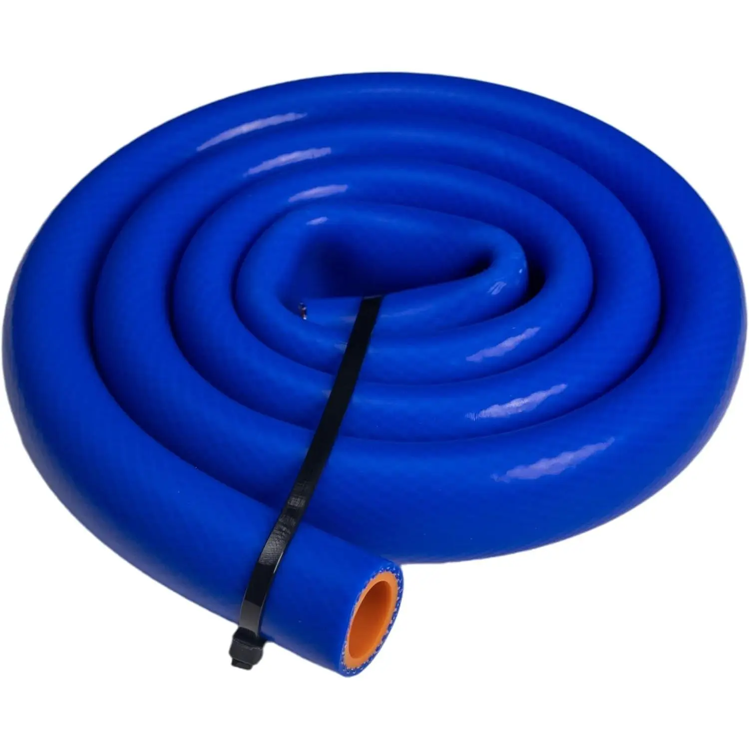 Silicone Heater Hose, Blue Reinforced High-Temperature Hose (3/8 in Inner Diameter, 5 ft Long), 5 Feet Long