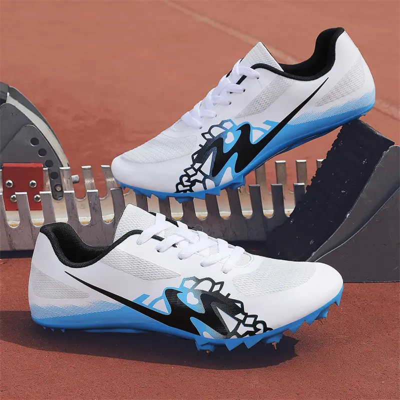 GGOR Men's New Sneakers, Unisex Track and Field Shoes, Comprehensive Training Shoes, Spiked Shoes for Sprinting and Standing Long Jump