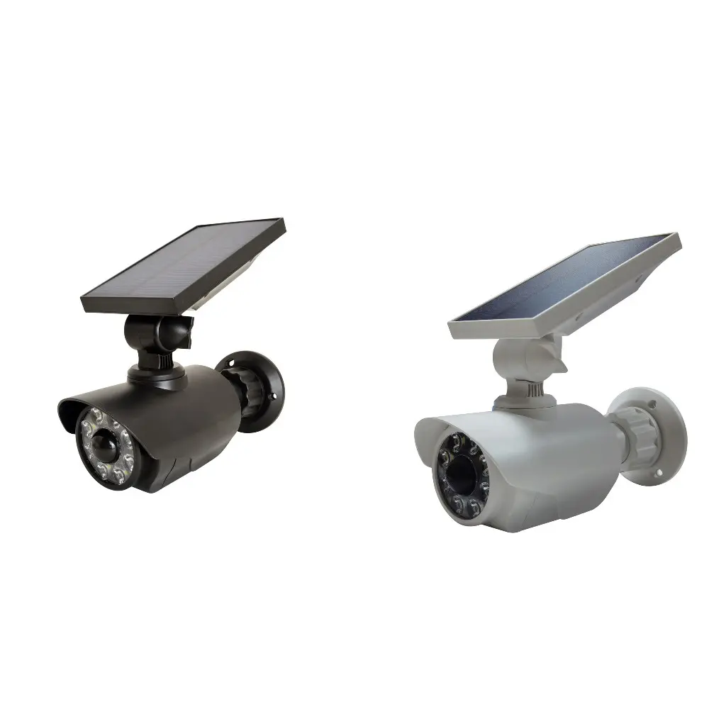 1PC Dummy Security Camera Fake Surveillance System, Motion Sensor Detection, Pir Motion Detect, Solar Power Leds, Weatherproof, Indoor/outdoor Use
