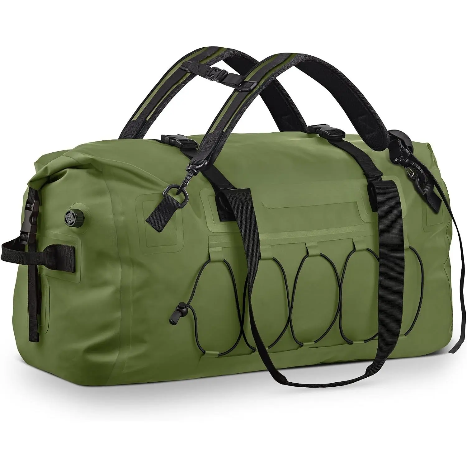 Waterproof Duffel Bag Travel Motorcycle Dry Bag Backpack 60L/80L/110L| Extra Large Rolltop Duffle Bags with Straps & Handles for Kayaking Boating Canoeing Camping Hiking Beach Cruise Ship Gym