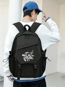 Totem Turtle Pattern Lightweight Laptop Backpack - Large Capacity Travel & Commuter Backpack, Adjustable Shoulder Straps, Unisex, Durable Polyester Material, Suitable for Outdoor and Daily Use