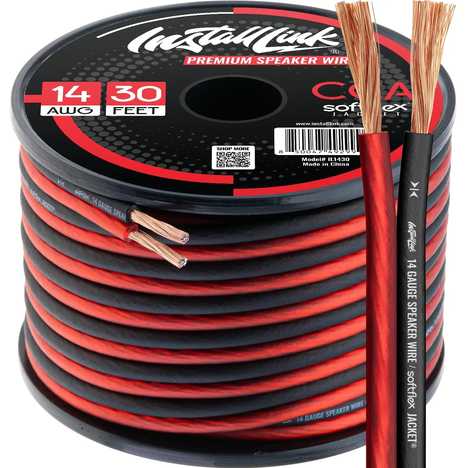 14 Gauge Speaker Wire (Speaker Cable) for Car, Home or RV Audio Cable, 30ft, CCA 14 Gauge Speaker Wire (Speaker Cable) for Car, Home or RV Audio Cable, 30ft, CCA