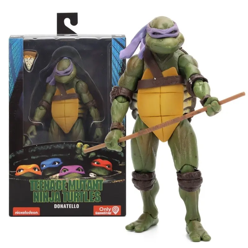 Neca Tmnt 1990 Movie Edition 7 Inch Action Figure Model, Collectible, Limited Edition Decorative Display, Desktop, PC Case, Car Ornament, Articulated Pvc Figure