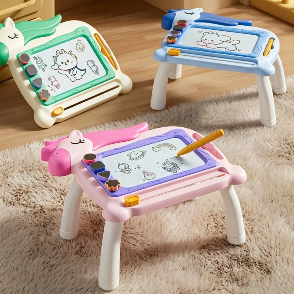 Magnetic Drawing Board Toy, Doodle Board, Erasable Sketch & Writing Pads, Portable Educational Learning Toy, Birthday Christmas Gift for Kids, Erasable Reusable Board, Erasable Drawing Boards