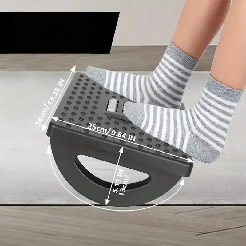 Ergonomic Office Footrest with Foot Massage, Under Desk Footrest for Home Office, Compact, Ergonomic Design, Maximum Comfort and Support, Perfect Home Office Accessory